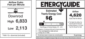 Matthews Fan PA3-BK-WA-60 Patricia-3 three-blade ceiling fan in Matte Black finish with 60” solid walnut tone blades and dimmable LED light kit 