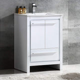 Fresca FCB8125HA-I Fresca Allier Rio 24" Ash Gray Modern Bathroom Cabinet w/ Sink