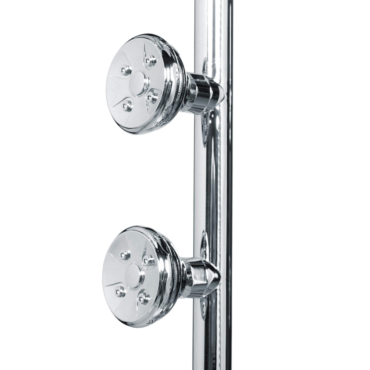 PULSE ShowerSpas 1089-CH Lanai Shower System, 8" Rain Showerhead, 5-Function Hand Shower, 3 Body Spray Jets, Adjustable Slide Bar, Polished Chrome