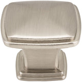 Jeffrey Alexander 1091SN 1-3/16" Overall Length Satin Nickel Square Milan 1 Cabinet Knob