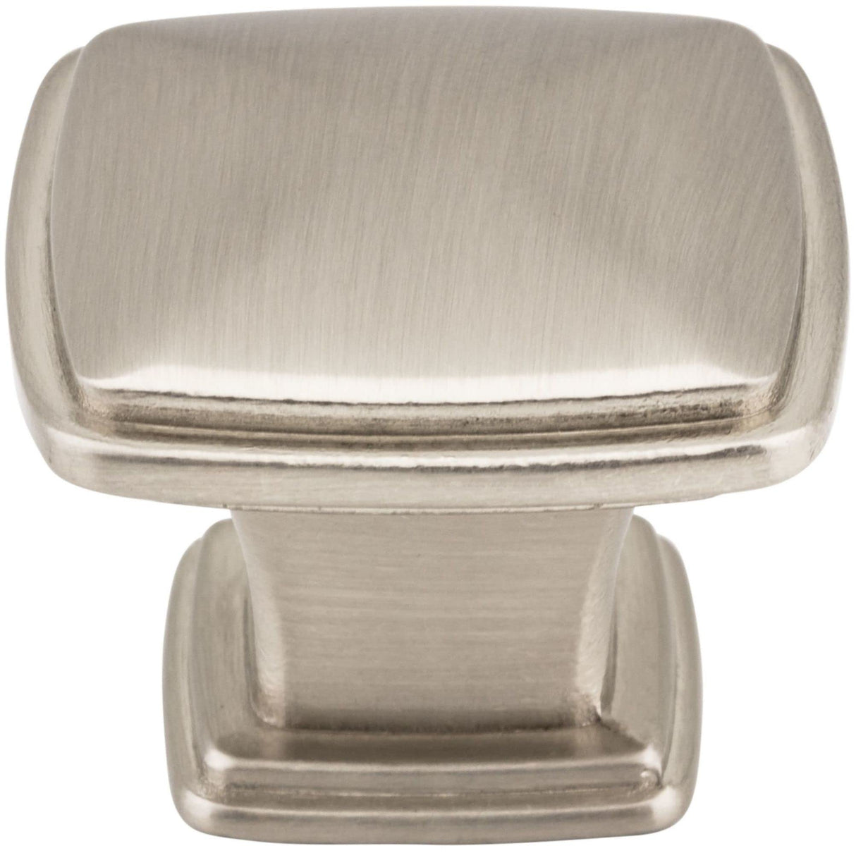 Jeffrey Alexander 1091AB 1-3/16" Overall Length Brushed Antique Brass Square Milan 1 Cabinet Knob