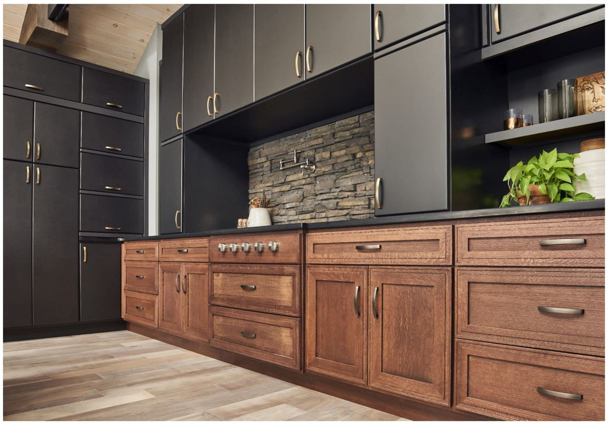 Jeffrey Alexander 549-128MB 128 mm Center-to-Center Matte Black Square Merrick Cabinet Pull