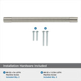 Amerock Kitchen Cabinet Pull Satin Nickel 8 in (203 mm) Center-to-Center Bronx 1 Pack Furniture Hardware Cabinet Handle Bathroom Drawer Pull