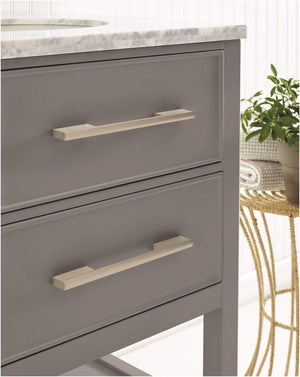 Amerock Cabinet Pull Silver Champagne 8 inch (203 mm) Center to Center Separa 1 Pack Drawer Pull Drawer Handle Cabinet Hardware