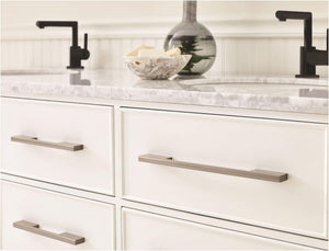 Amerock Cabinet Pull Silver Champagne 6-5/16 inch (160 mm) Center to Center Separa 1 Pack Drawer Pull Drawer Handle Cabinet Hardware