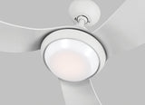 Monte Carlo Avvo 3AVOR56RZWD White 56" Indoor/Outdoor, Energy Efficient Ceiling Fan with LED Light, Remote Included
