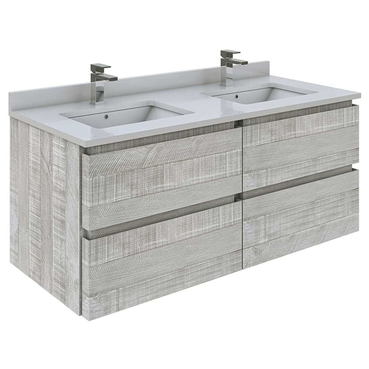 Fresca FCB31-2424ASH-CWH-U Modern Bathroom Vanity