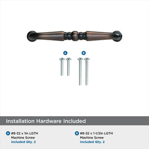 Amerock Cabinet Pull Oil Rubbed Bronze 3 inch (76 mm) Center to Center Everyday Heritage 1 Pack Drawer Pull Drawer Handle Cabinet Hardware