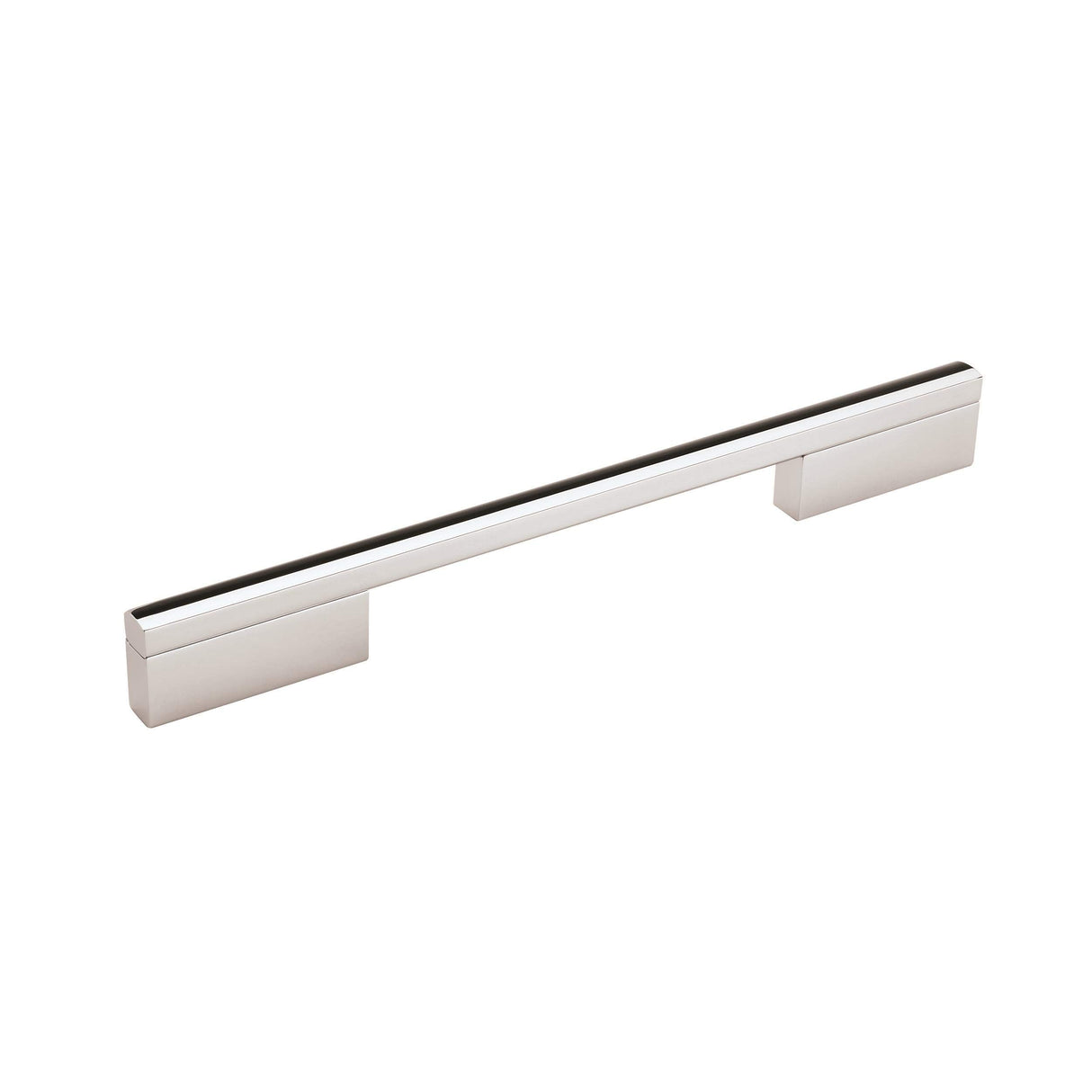Amerock Cabinet Pull Polished Chrome 8 inch (203 mm) Center to Center Separa 1 Pack Drawer Pull Drawer Handle Cabinet Hardware