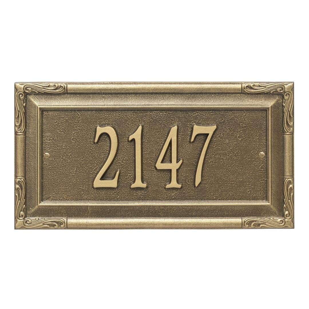 Whitehall 3286AB - Personalized Gardengate Plaque - Grande - Wall - 1 line