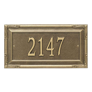 Whitehall 3286AB - Personalized Gardengate Plaque - Grande - Wall - 1 line