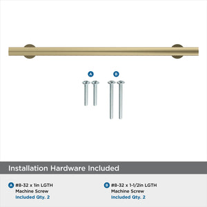 Amerock Cabinet Pull Golden Champagne 7-9/16 in (192 mm) Center-to-Center Drawer Pull Radius Kitchen and Bath Hardware Furniture Hardware