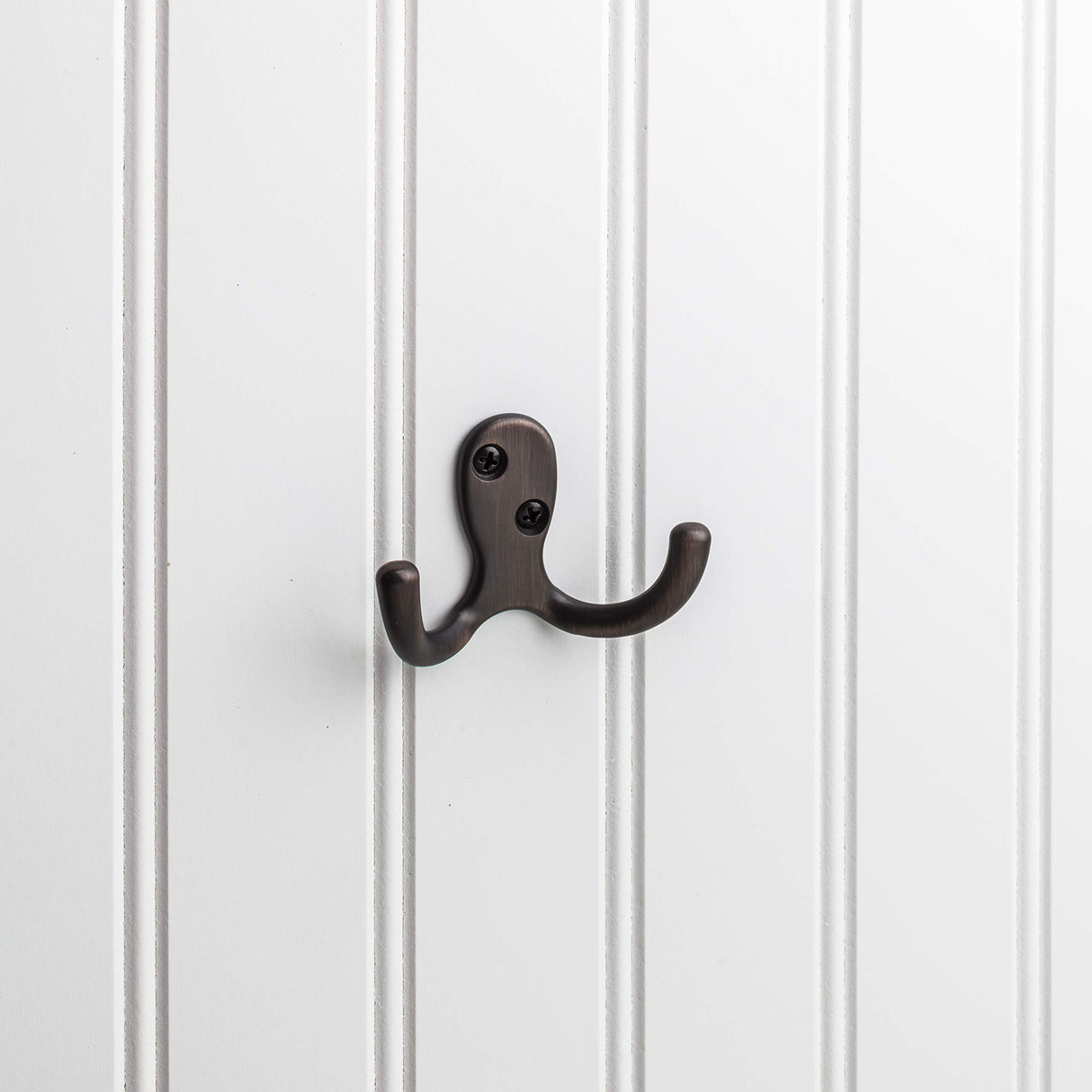 Elements YD15-187DBAC 1-7/8" Brushed Oil Rubbed Bronze Heavy Duty Double Prong Wall Mounted Hook