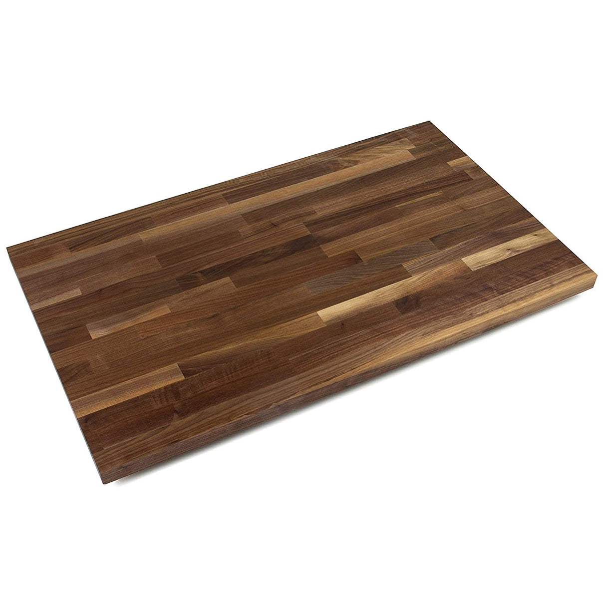 John Boos WALKCT-BL6038-O 60 x 38 1.5 inch Rectangular Blended Solid Walnut Butcher Block Cutting Board with Natural Oil Finish for Kitchen Counters or Island Tops