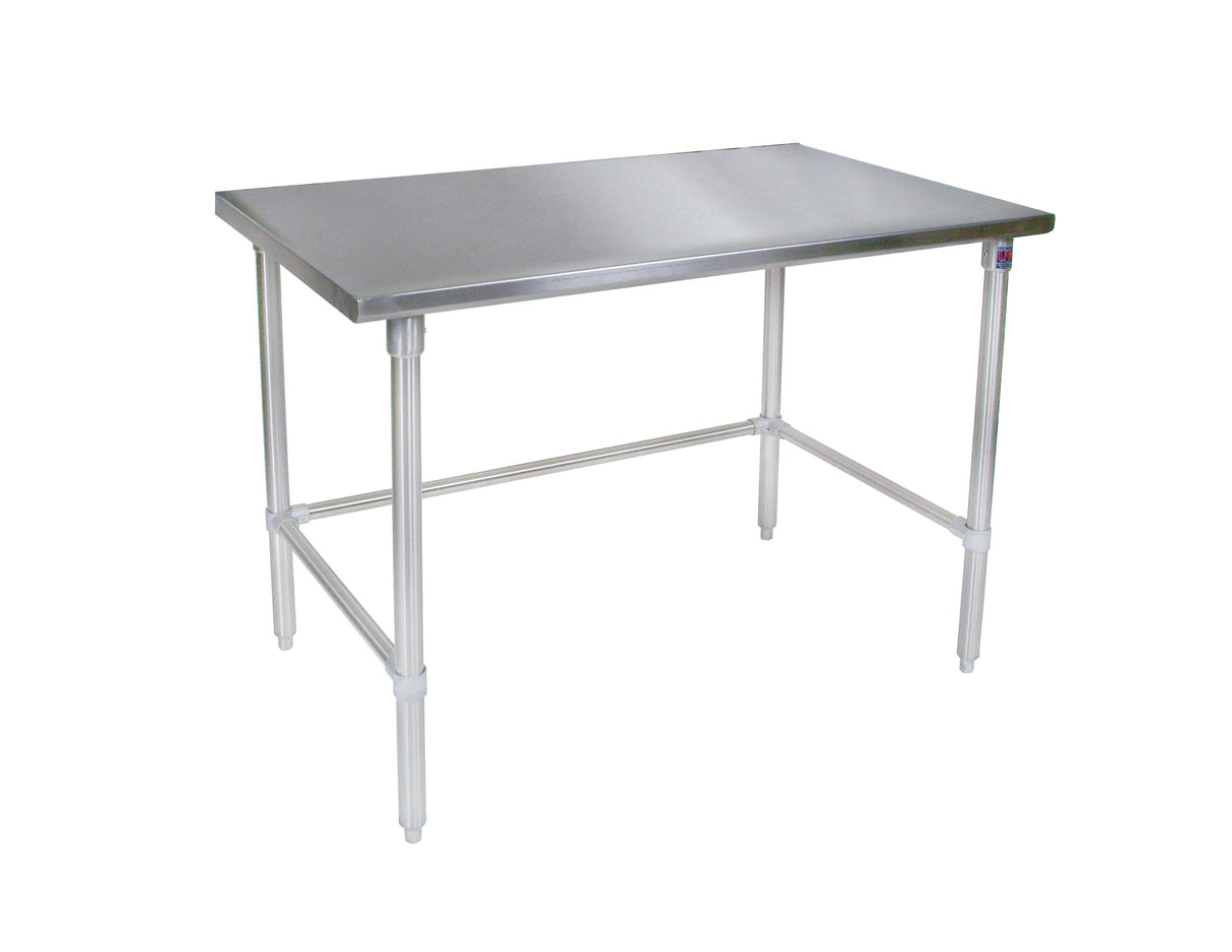 John Boos ST6-3648GBK 16 Gauge Stainless Steel Work Table with Galvanized Base and Bracing, 48" x 36"