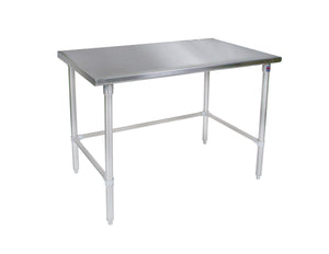 John Boos ST6-3648GBK 16 Gauge Stainless Steel Work Table with Galvanized Base and Bracing, 48