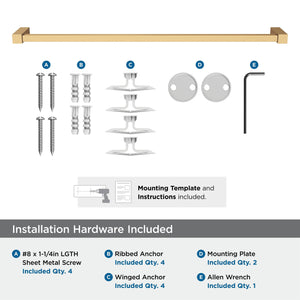 Amerock BH36084CZ Champagne Bronze Towel Bar 24 in (610 mm) Towel Rack Monument Bathroom Towel Holder Bathroom Hardware Bath Accessories