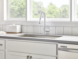 Gerber D457230 Chrome Amalfi Single Handle Pull-down Kitchen Faucet
