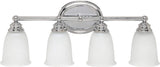 Capital Lighting 1084CH-132 Louis 4 Light Vanity Chrome