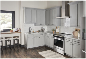 Jeffrey Alexander 845-192BNBDL 192 mm Center-to-Center Brushed Pewter Square Dominique Cabinet Bar Pull
