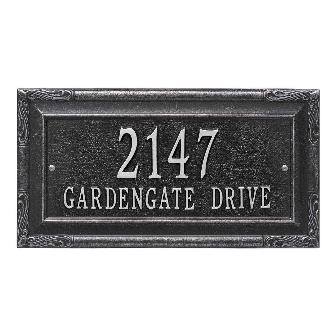 Whitehall 3287BS - Personalized Gardengate Plaque - Grande - Wall - 2 line