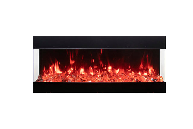 Amantii TRV-45-BESPOKE Tru View Bespoke - 45" Indoor / Outdoor 3 Sided Electric Fireplace Featuring a 20" Height, WiFi Compatibility, Bluetooth Connectivity, Multi Function Remote, and a Selection of Media Options