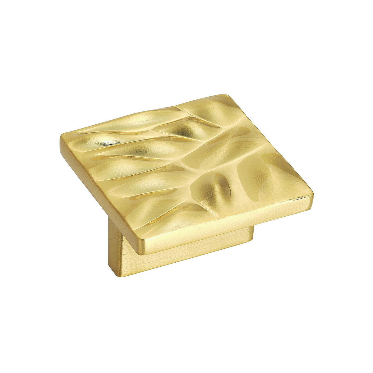 Amerock Cabinet Pull Brushed Gold 1-1/4 inch (32 mm) Center to Center Calathea 1 Pack Drawer Pull Drawer Handle Cabinet Hardware
