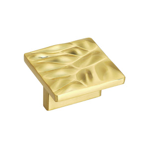 Amerock Cabinet Pull Brushed Gold 1-1/4 inch (32 mm) Center to Center Calathea 1 Pack Drawer Pull Drawer Handle Cabinet Hardware