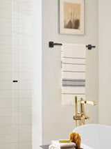 Amerock BH36094MB Matte Black Towel Bar 24 in (610 mm) Towel Rack Stature Bathroom Towel Holder Bathroom Hardware Bath Accessories