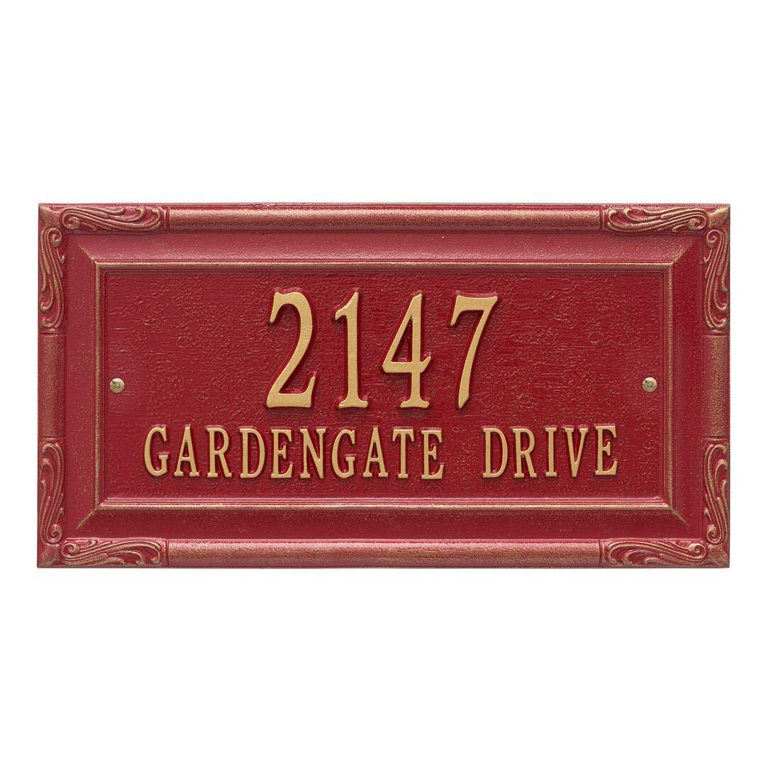 Whitehall 3287RG - Personalized Gardengate Plaque - Grande - Wall - 2 line
