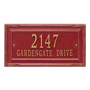Whitehall 3287RG - Personalized Gardengate Plaque - Grande - Wall - 2 line