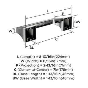 Amerock BH3602126 Chrome Pivoting Double Post Toilet Paper Holder 8-13/16 in. (224 mm) Length Toilet Tissue Holder Mulholland Bath Tissue Holder Bathroom Hardware Bath Accessories