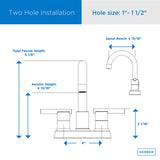 Gerber D307058 Parma Two Handle Centerset Bathroom Faucet With Metal Touch DOWN...