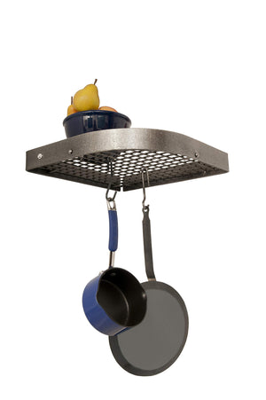 Enclume PR7A HS Large 16" Corner Wall Pot Rack w/ 12 Hooks HS