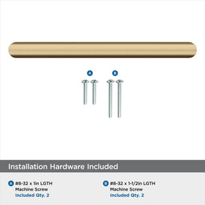 Amerock Cabinet Pull Champagne Bronze 5-1/16 in (128 mm) Center-to-Center Drawer Pull Revolve Kitchen and Bath Hardware Furniture Hardware