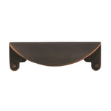 Amerock Cabinet Cup Pull Oil Rubbed Bronze 3 inch (76 mm) Center to Center Inspirations 1 Pack Drawer Pull Drawer Handle Cabinet Hardware