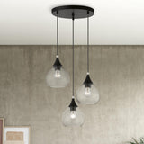 Livex Lighting 46503-04 Catania Pendant Black with Brushed Nickel Accents