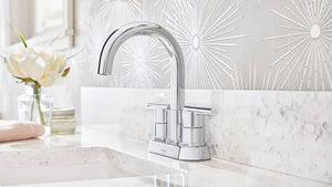 Gerber D307058 Parma Two Handle Centerset Bathroom Faucet With Metal Touch DOWN...