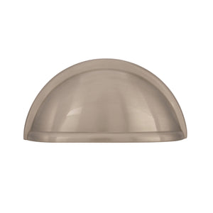 Amerock Cabinet Cup Pull Satin Nickel 3 inch (76 mm) Center to Center Cup Pulls 1 Pack Drawer Pull Drawer Handle Cabinet Hardware