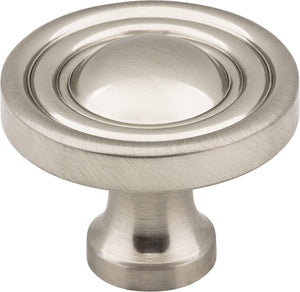 Jeffrey Alexander 818SN 1-3/8" Diameter Satin Nickel Round Bella Cabinet Knob