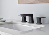 Gerber D304162BS Satin Black Mid-town Two Handle Widespread Lavatory Faucet