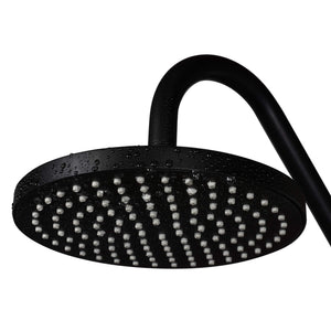 PULSE ShowerSpas 1011-lll-MB Kauai III Shower System, with 8" Rain Showerhead, 5-Function Hand Shower, Adjustable Slide Bar and Soap Dish, Matte Black Finish