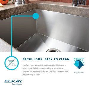Elkay EFU321910 Avado Double Bowl Undermount Stainless Steel Sink