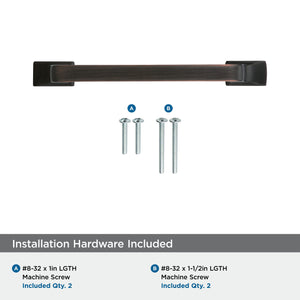 Amerock Cabinet Pull Oil Rubbed Bronze 3-3/4 inch (96 mm) Center to Center Westerly 1 Pack Drawer Pull Drawer Handle Cabinet Hardware