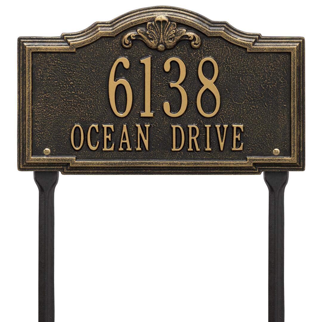 Whitehall 2957BG - Personalized Gatewood Plaque - Standard - Lawn - 2 Line