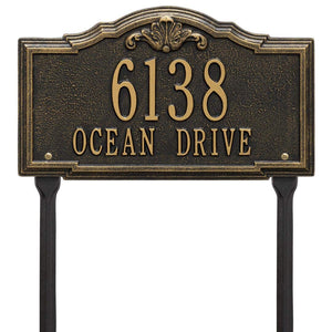 Whitehall 2957BG - Personalized Gatewood Plaque - Standard - Lawn - 2 Line