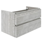 Fresca FCB31-3636ASH Fresca Formosa 70" Wall Hung Double Sink Modern Bathroom Cabinet in Ash