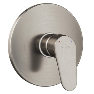 PULSE ShowerSpas 3001-RIV-PB-BN Tru-Temp Mixing Valve, Pressure Balance Rough-In Valve Trim Kit, Round, 1/2" NPT, Brushed Nickel