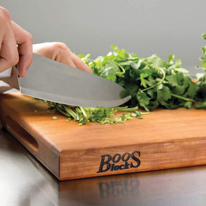 John Boos CHY-R01 Cherry Wood Cutting Board for Kitchen Prep, 1.5 Inch Thick, Large Edge Grain Rectangular Reversible Charcuterie Block, 18" x 12" 1.5" 18X12X1.5 CHY-EDGE GR-REV-