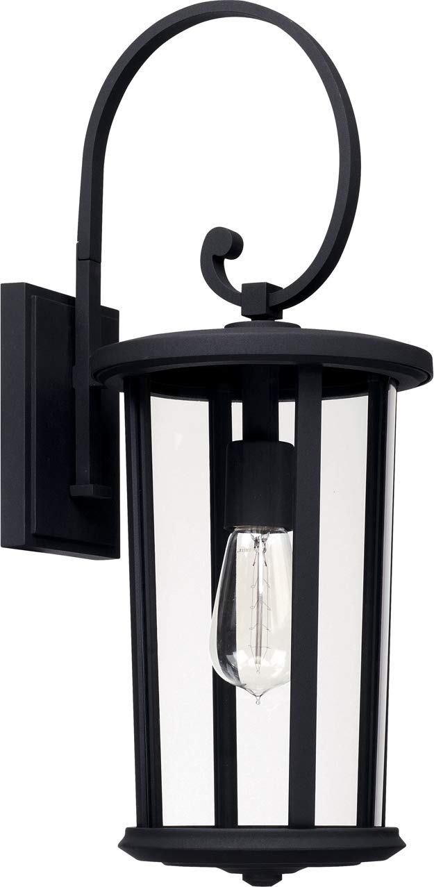 Capital Lighting 926711BK Howell 1 Light Outdoor Wall Lantern Black